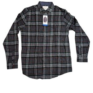 Weatherproof Vintage Men's Button Down Plaid Flannel Shirt Multicolor Large Tall